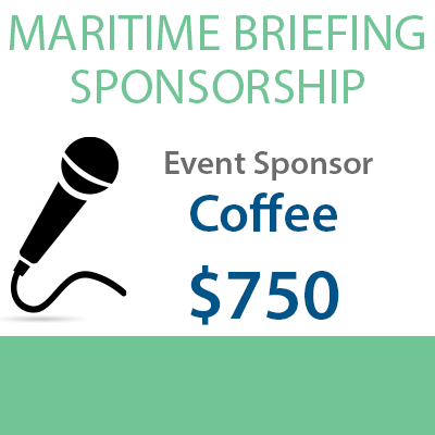 Maritime Briefing May 1 - Sponsorship A: Coffee